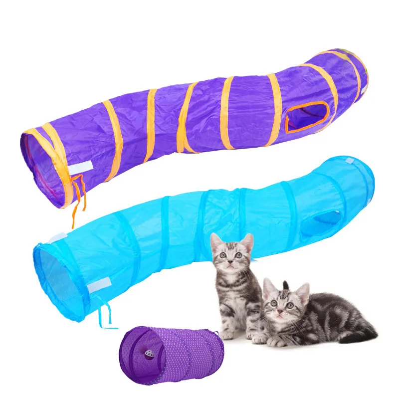 

Long Collapsible Cat Tunnel Tube Interactive Cat Toys Kitten Funny Playing Pet Toy For Cats Drop Shipping, Picture