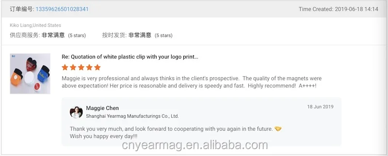 Plastic clip with magnet-2