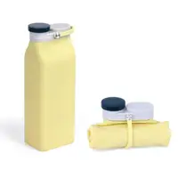 

Collapsible Silicone Water Bottles 600ML Medical Grade BPA Free FDA Approved Roll Up Leak Proof Foldable Water Bottle