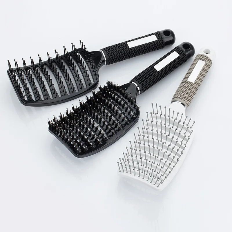 

Wholesale hair anti static greater curvature comb wide nylon tooth Anti-static Greater curvature rib brush smooth hair massage