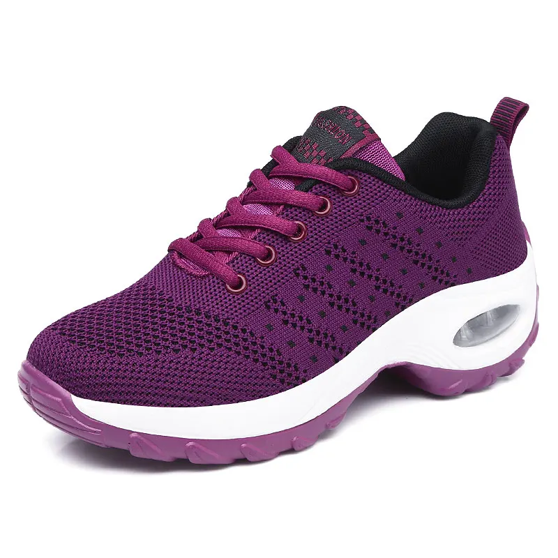 

Fashionable spring casual ladies shoe mesh air cushion comfort shoes