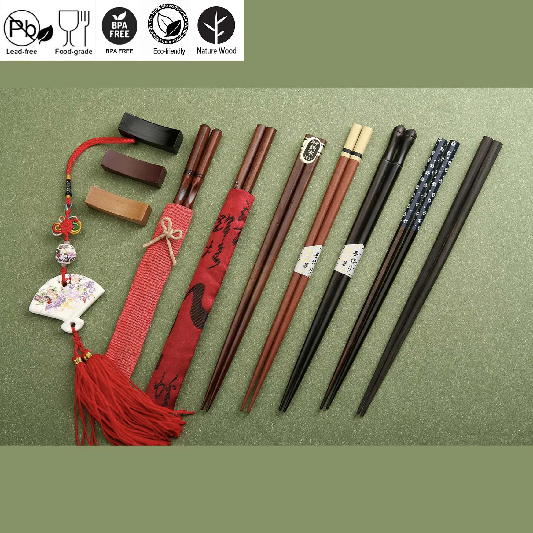 22.5cm Custom Lacquer Chopsticks Bulk Eating Wooden Chopsticks For Sale Buy Bulk Wooden