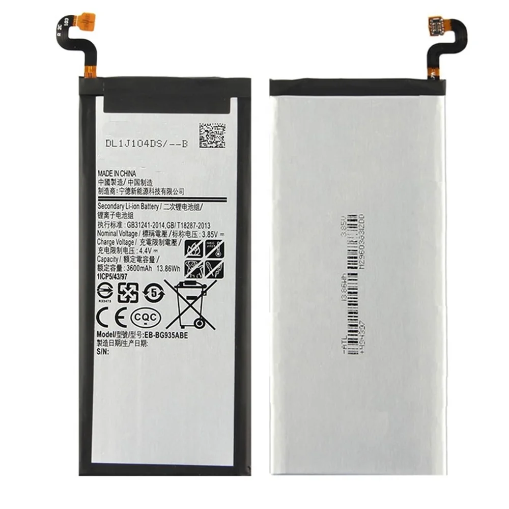 

Battery EB-BG935ABE for Samsung Galaxy S7 Edge SM-G935F G935FD G935W8 G9350 G935K G935L 3600mAh for Samsung S7 Edge Battery