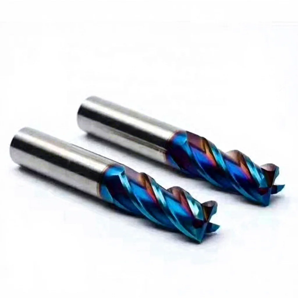 HRC65 Tungsten Carbide High Hardness 4 Flute End Mill