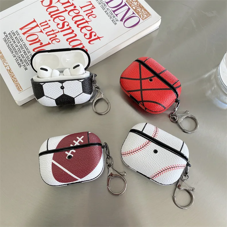 

Drop shipping 5 colors For airpod 2gen 3gen pro case football basketball style football airpods case