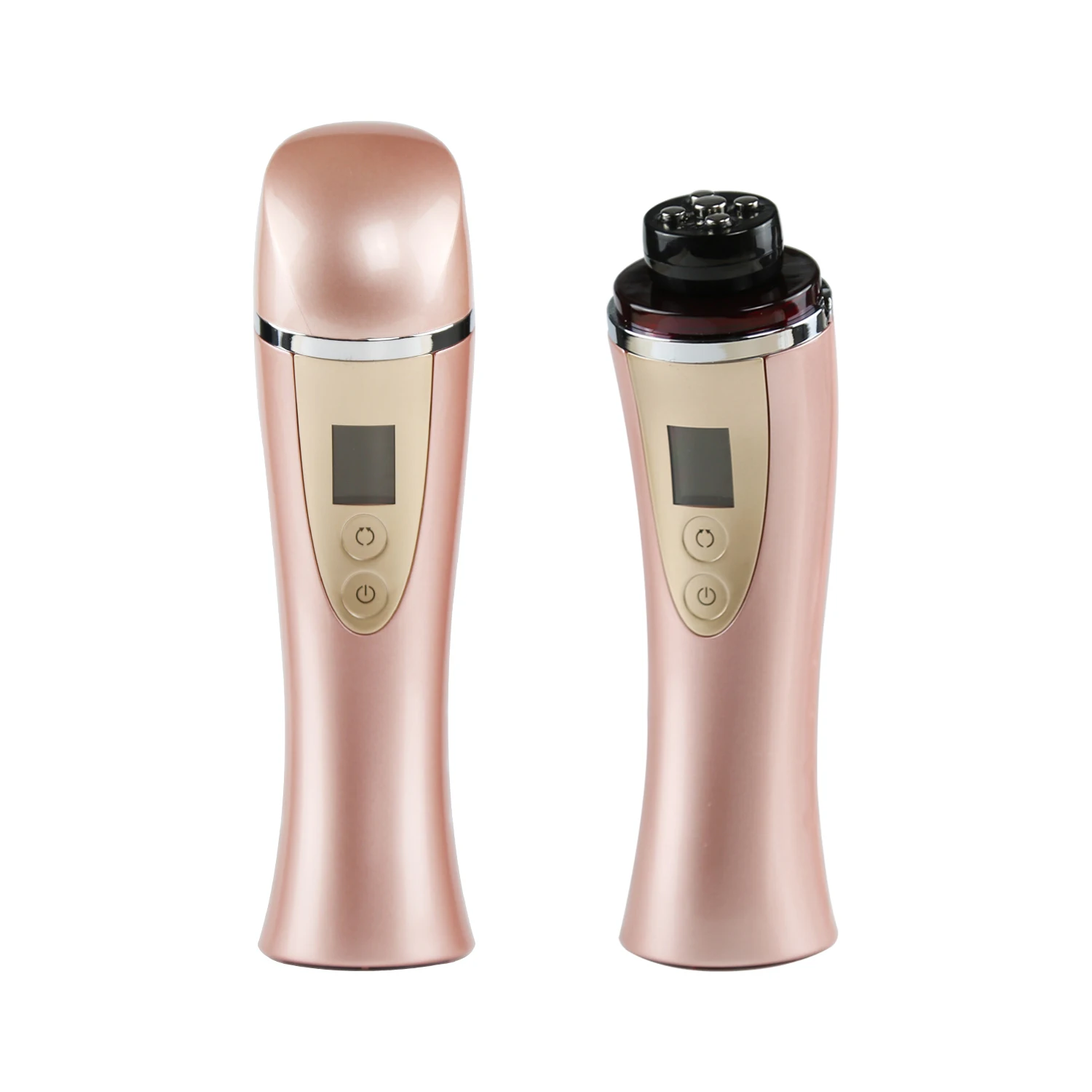 

Custom 360 Degree Rotating RF Massage Head RF EMS LED Beauty Device Facial Skin Lifting RF Skin Beauty Device for Facial Care, Rose gold/pink or customization