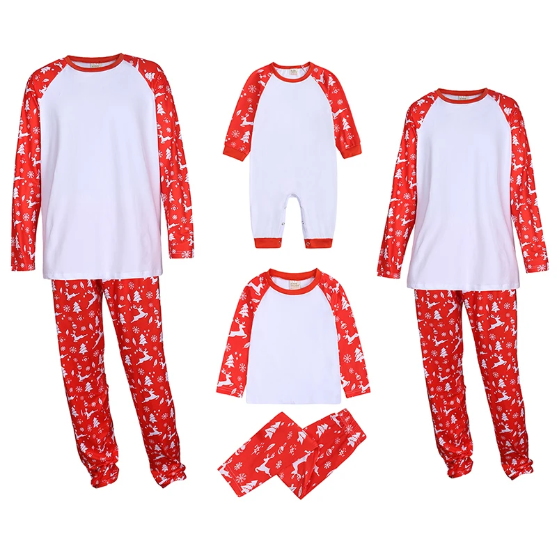 

2022 christmas pajamas sleepwear parent-child suit home wear christmas matching family pajamas, As picture