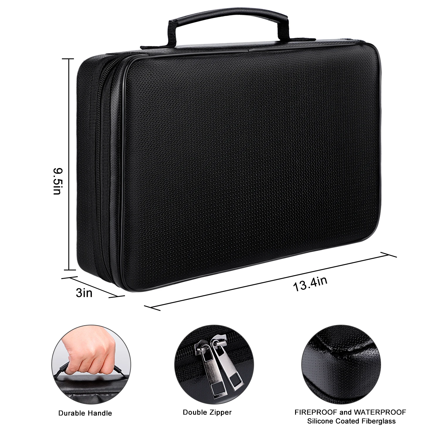 

Custom Logo Fireproof Battery Guard Safe Bag Organizer Charge Explosion-proof Battery Safe Bag