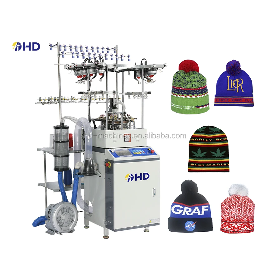 

HD365 high speed small diameter circular knitting machine for hat and scarf