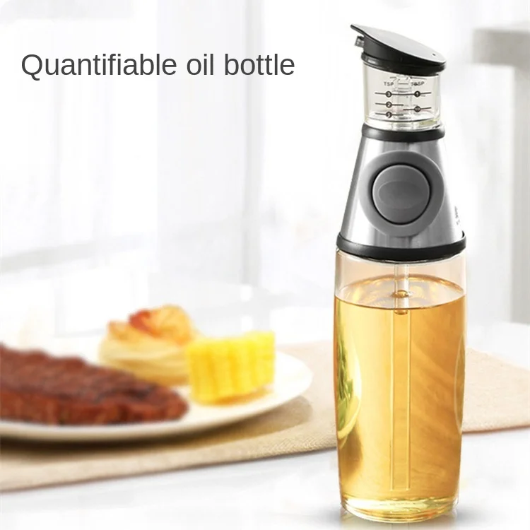 

2021 New Glass Leak-proof Kitchen Household Oil Cans Soy Sauce Bottle Vinegar Pot Sesame Oil Bottle Set Olive Oil