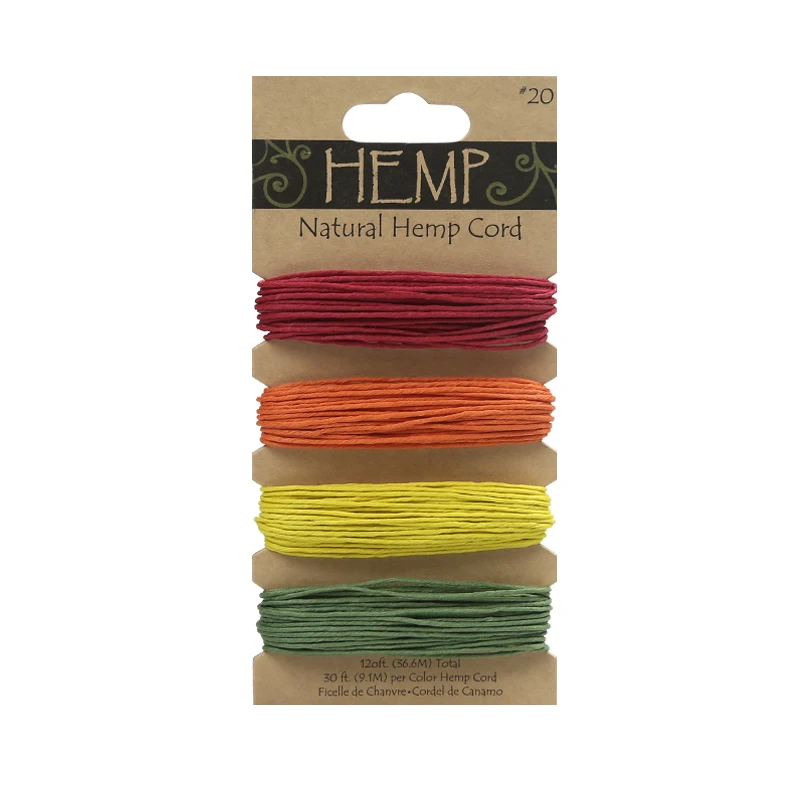 

Hobbyworker High Quality  Diy Natual twine string 4-Color Sets For Jewelry
