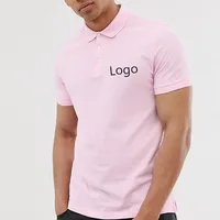 

Yanlu High Quality Pink Polo Shirt For Man Pique Cotton Poloshirt With Logo Uniform Polo shirt