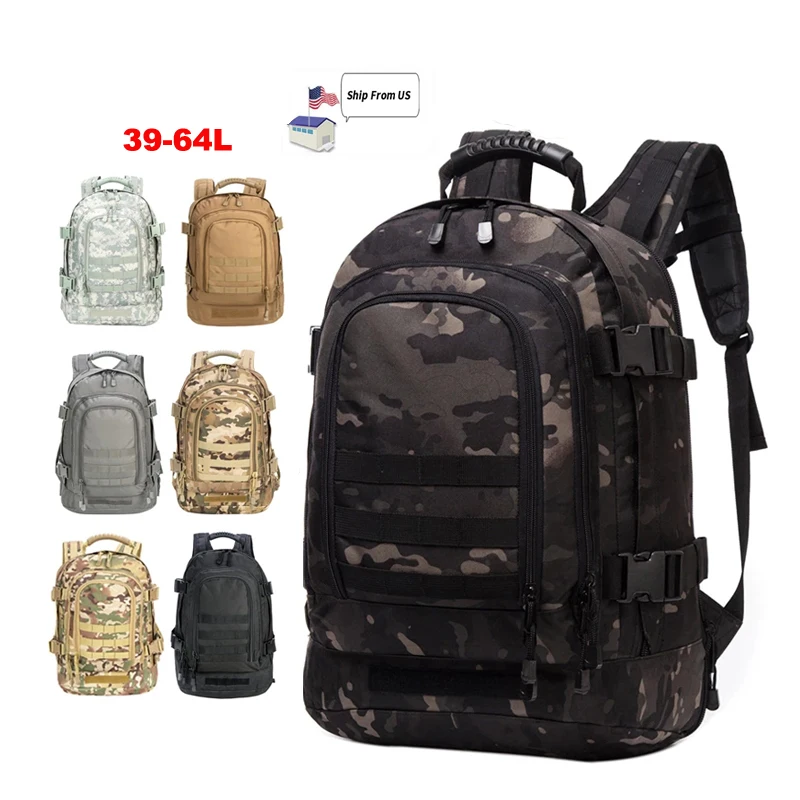 

40l US Men Military Tactical Backpack Molle Outdoor Military Tactical Backpack Camping Hiking Military Jungle Backpacks, Green