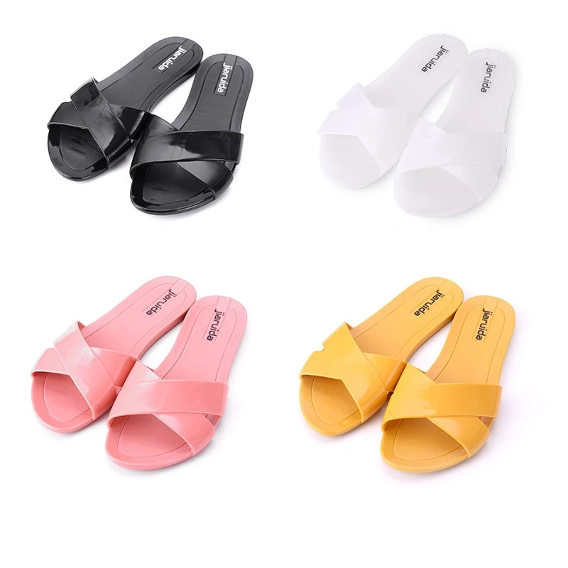 

New Style Customized Brand Luxury Brand Leather Material Famous Platform Sandals Women Slippers, As picture