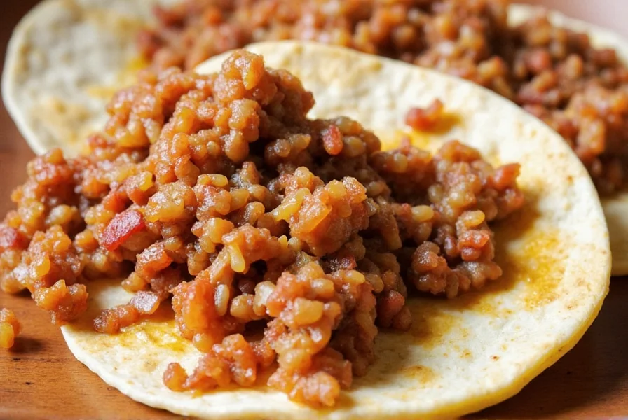 Birria taco ingredients and seasoning on the counter