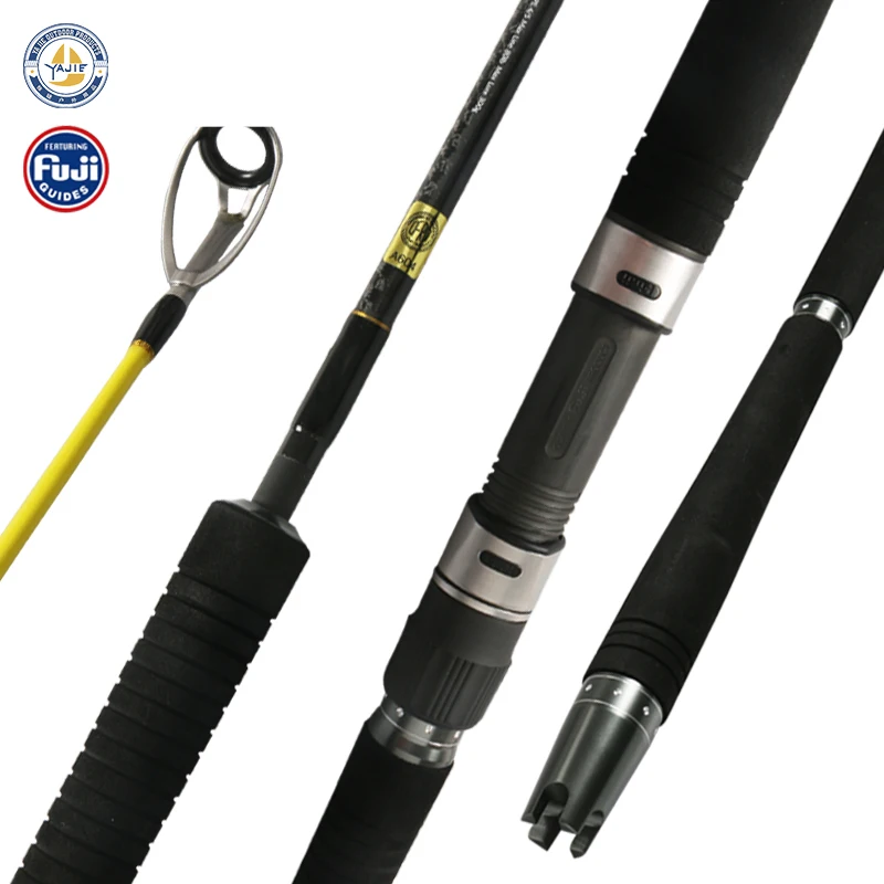 

New arrival JAPAN FUJI Guide Ring boat rod 1.76m 2 Section light fishing rod spinning Peche hearty rise jigging rods saltwater