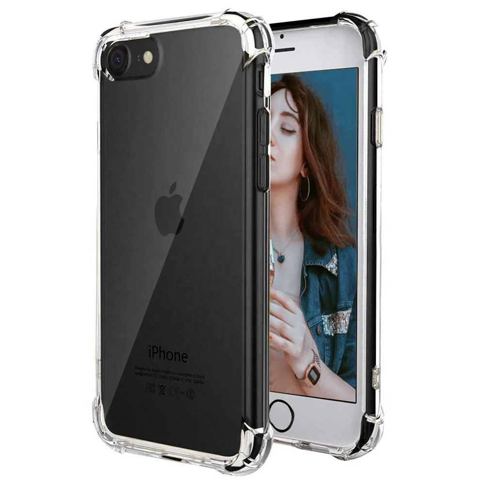 

For New iPhone se 2020 Case,Transparent Clear Shock Proof Tpu Bumper Phone Case Cover For iPhone SE 2020 Fundas Para Celulares