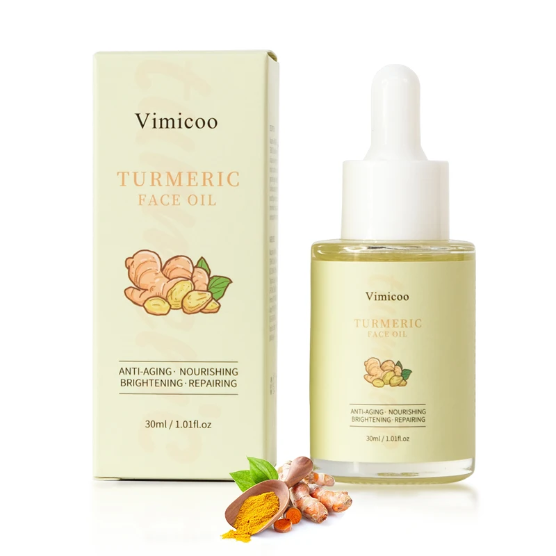 

Hot Sale Korean Natural Organic Herbal Private Label Skincare Soothing Anti Aging Tumeric Turmeric Facial Serum Essential Oil