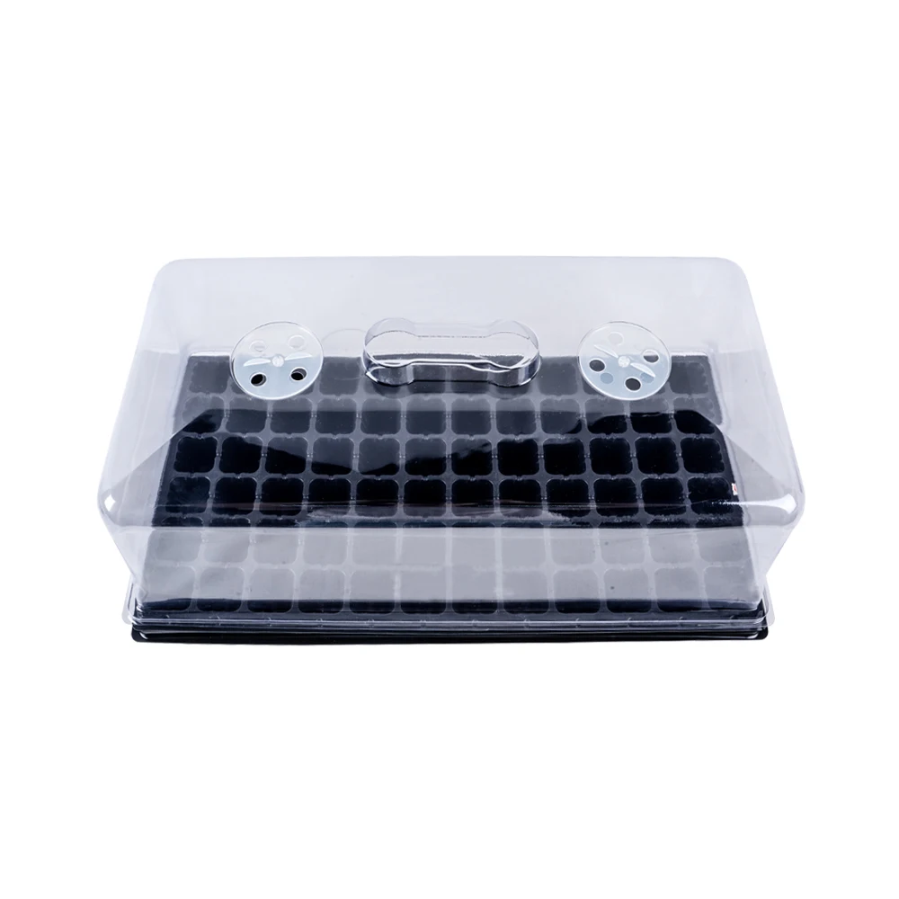 

Durable Reusable Plastic 72 Cells PS Seed Flat Tray Kit For Home and Family Seed Sprouting Germination