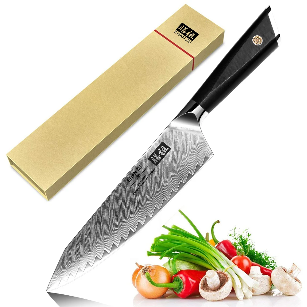 

8 inch Amazon Hot Sale Professional 67 Layers Japanese AUS-10V Damascus Steel Kitchen Chef Knife