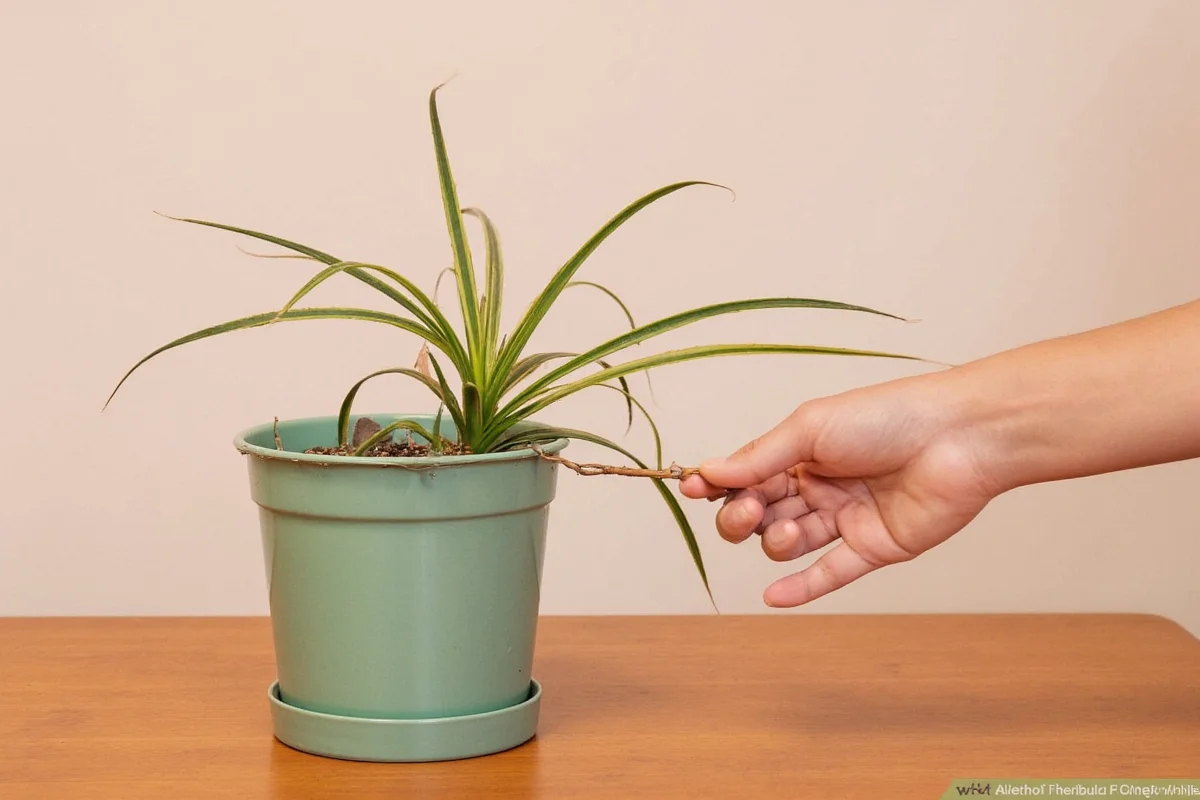 how to repot spider plant