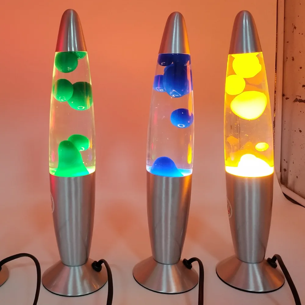 
AC100-230V EU AU UK US JP Plug Unique Interior School Apartment Motion Wax Rocket Desk Lava Lights Led 