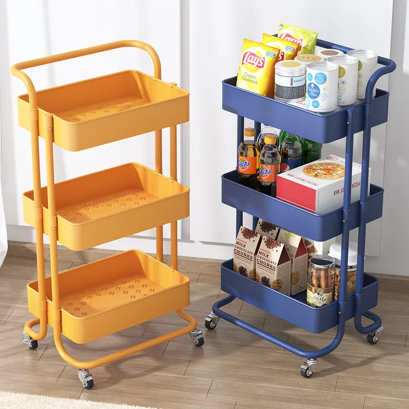 

3 tier snack storage cart nordic multi trolley bedroom bathroom kitchen storage trolley snack storage rack with wheels