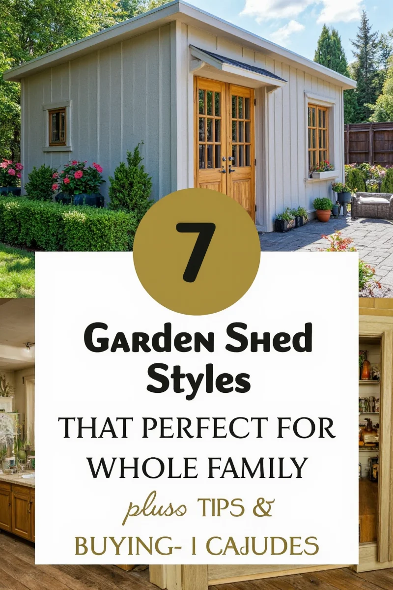 Classic wooden cabin garden shed