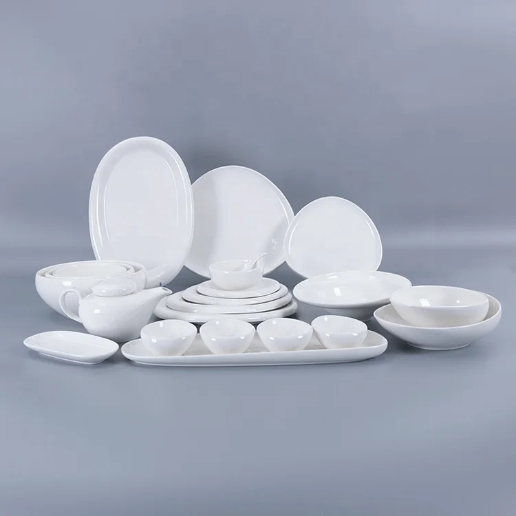 New Style Prices White Restaurant Crockery Dinnerwares Ceramic