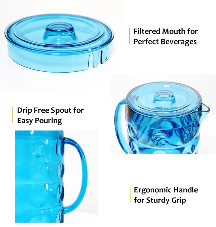 2l Popular Plastic Clear Glass Water Jug Set With Lid Buy 2l Plastic Glas Water Jug Set With 6265