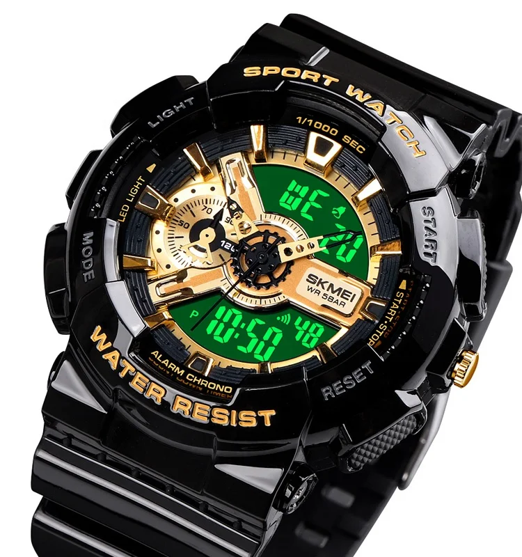 

Skmei 1688 best selling sports 2time men analog military waterproof watch branded fashion