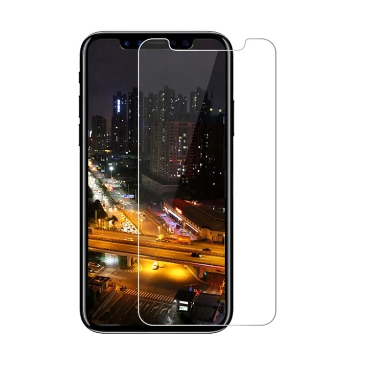 

Mobile Phone 2.5D 9H Hardness Tempered Glass Film screen protector For iPhone X retail packaging