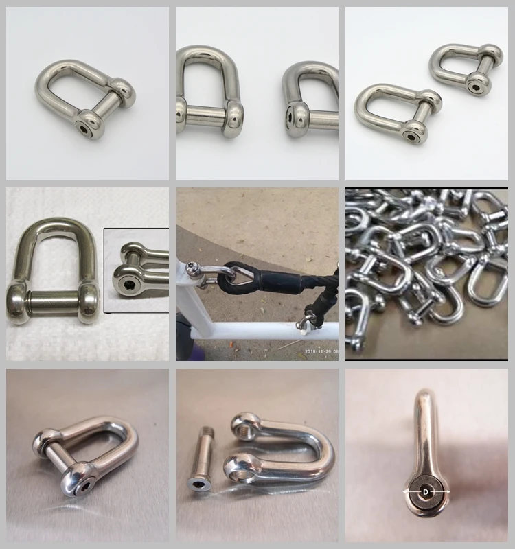 D Shackle with Flush Allen Key Pin