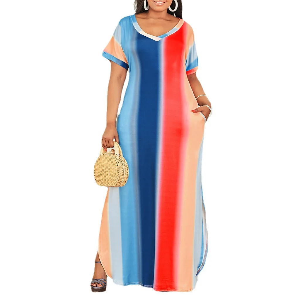 

Latest Design Popular Print Women Clothing Plus Size Dress Skirt, Shown