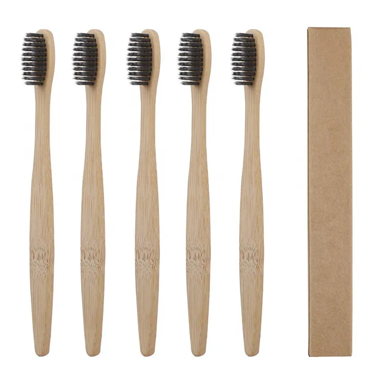 

New Design High Quality Free Sample ECO Friendly 100% Biodegradable Natural Organic Bamboo Tooth Brush Toothbrush For Hotel