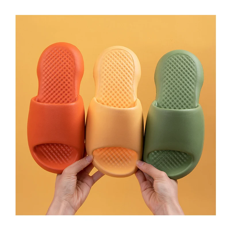 

2021 indoor and outdoor EVA men costom logo sandals summer soft bedroom slippers for women, As picture
