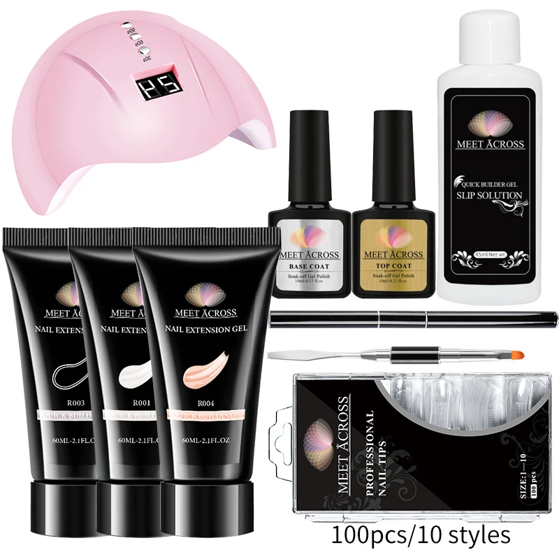 

Poly gel Kits Set Nails Kit Uv Lamp Nail Colors Acrylic Nail Kit
