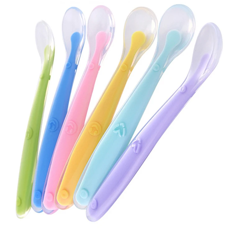 

Hot Sale Durable baby Spoon Colorful Eco-friendly Tableware Baby Feeding Training Spoon, Blue, pink, green, yellow,red, purple....
