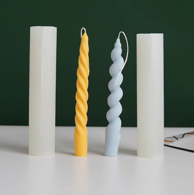 

SZ167 DIY rotary spiral rod wax candle silicone mold twist rod wax silicone candle mold, Random