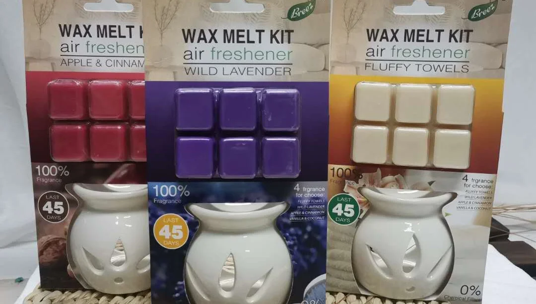 perfume cutout ceramic wax melt burner set scented wax cubes oil