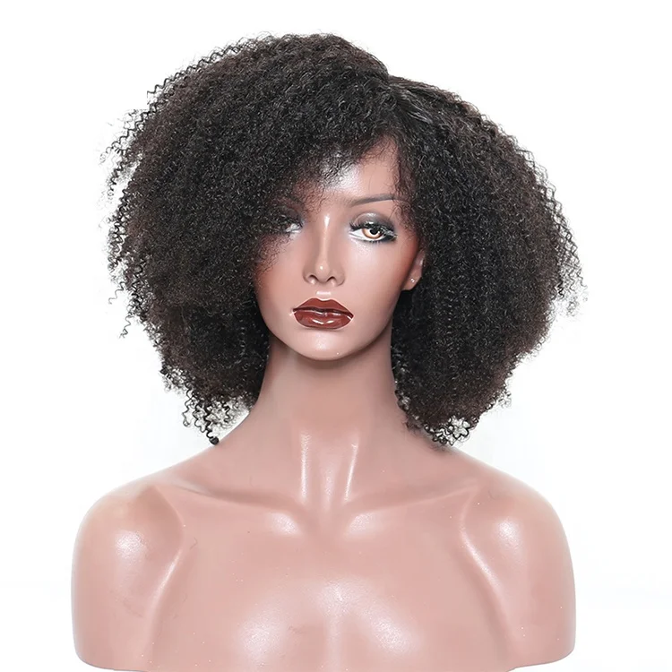 

Real Human Hair Afro Kinky Curly 360 Lace Front Wig