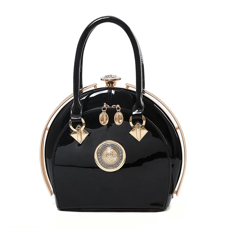 

2023 New Shiny Leather Texture Handbag Fashion Trend Large Capacity Bag