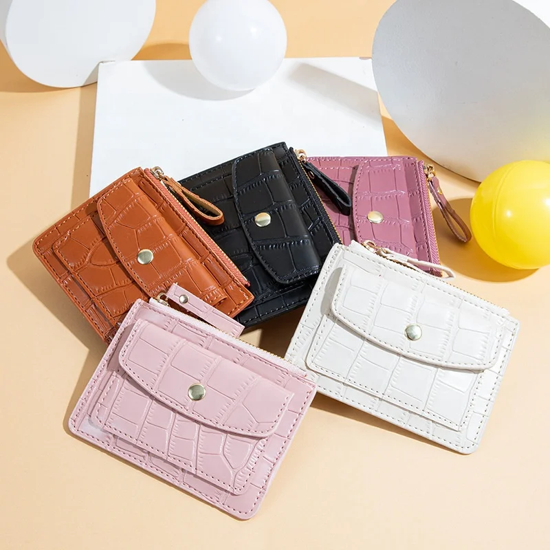 

Womens Small Coins Luxury PU Leather Pocket Wallet Ladies Mini Purse with ID Card Case Gift Card Bag Wallet