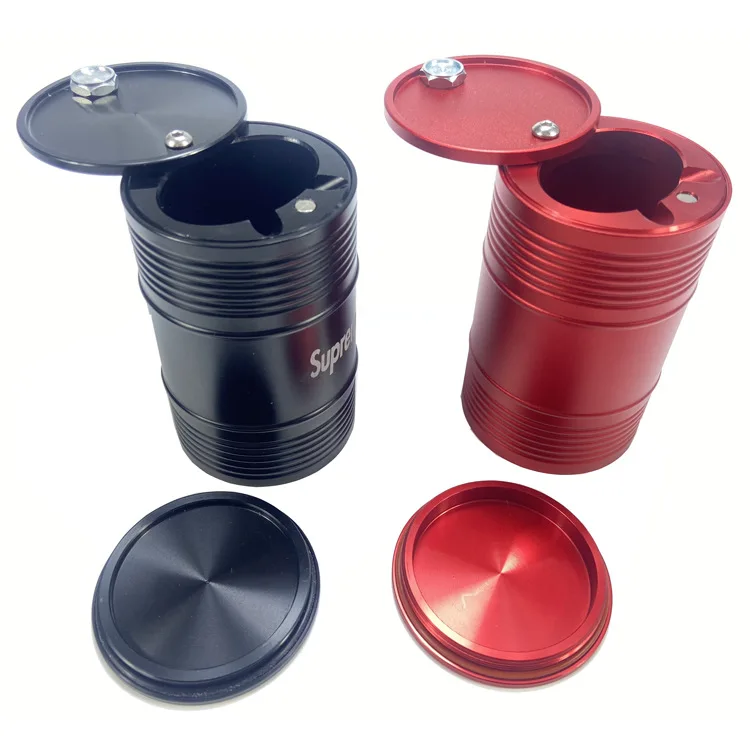 

Practical Vehicle Ashtray Aluminum Alloy Ashtray Tobacco Storage Tank Can Be Customized