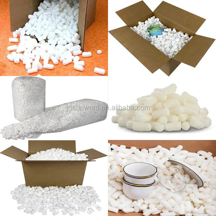 packaging foam peanuts manufacture machines equipment biodegradable packing bulk manufacturing line plant buy glassware