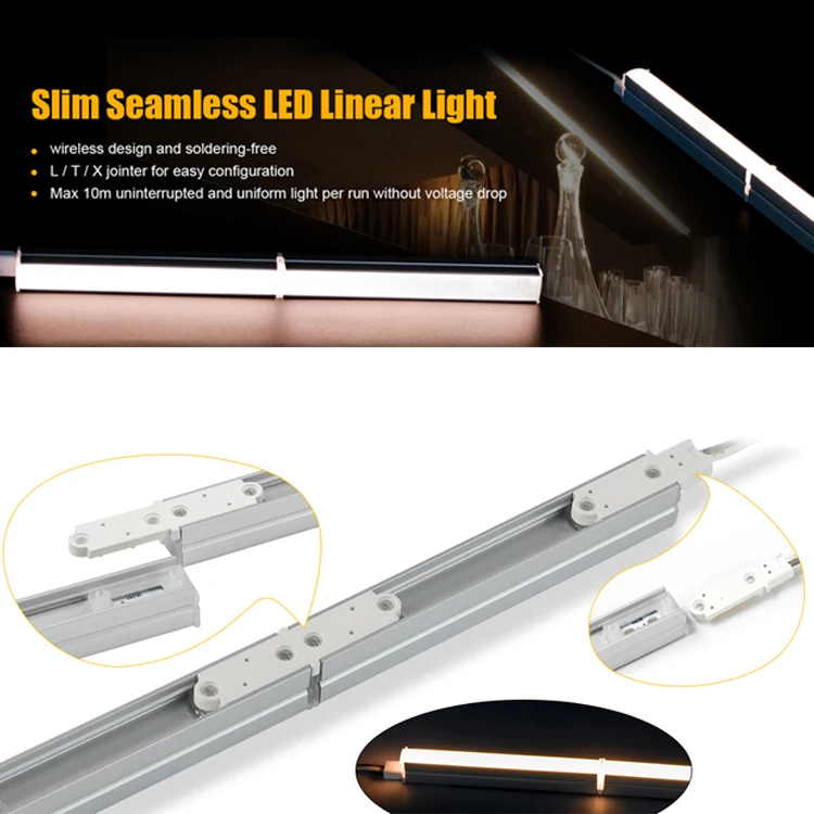 New Products L X T Shape Seamless Connection Aluminum LED Module  Profile Linear Light