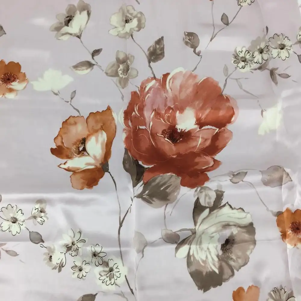
italian design silk fabric 