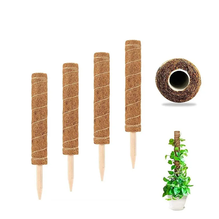 

Indoor coir totem pole monstera support garden plant labels stackable stick grow upwards climbing plants moss poles