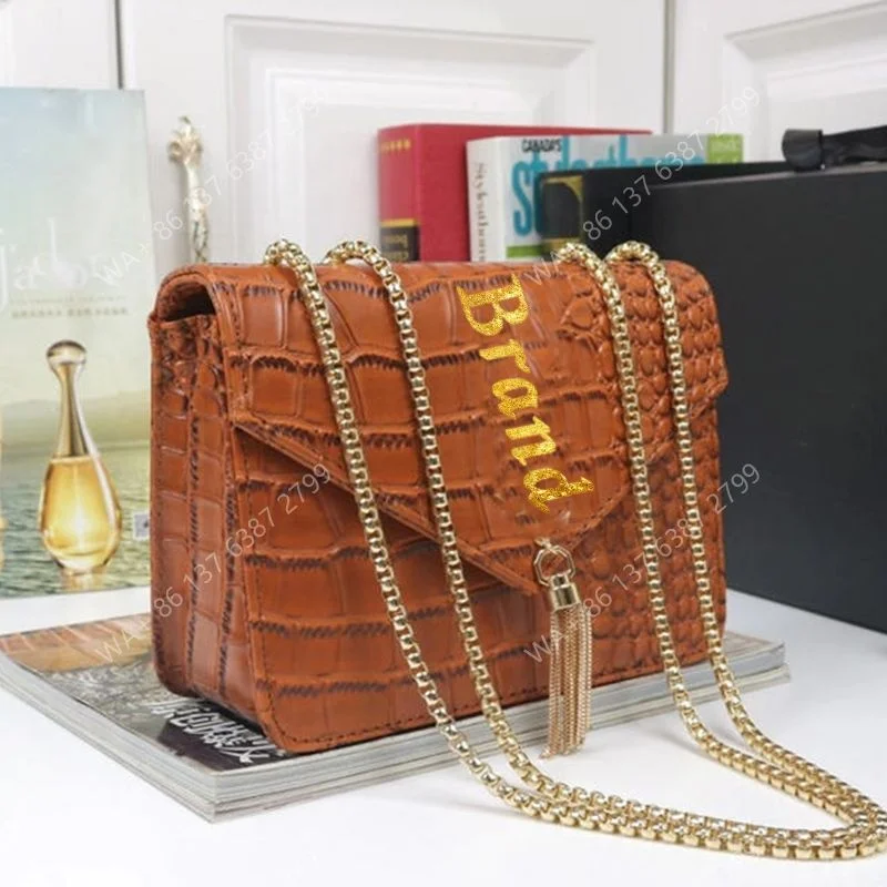 

High quality designer handbags brand logo luxury hand bags famous bag wholesale women ladies designer purses