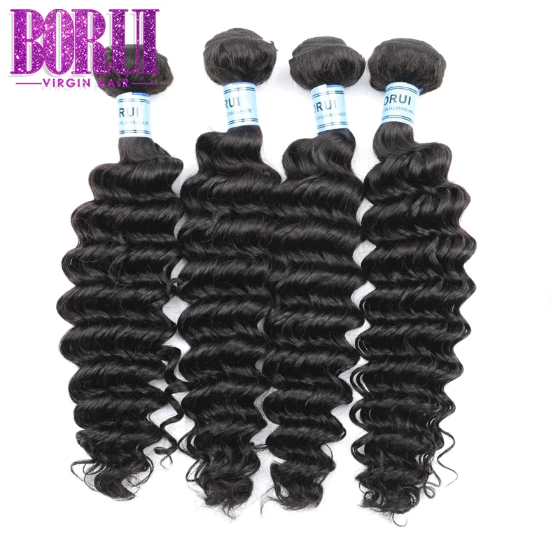 

Borui 10a 12a raw brazilian virgin hair bundles with fast shipping